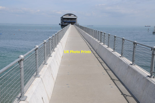 Photo 6"x4" Pier to Bembridge Lifeboat Station Foreland Fields c2014