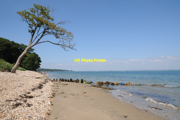 Photo 6"x4" Beach near Ethel Point Foreland Fields c2014