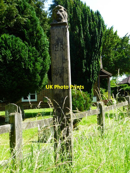 Photo 6"x4" Golden Jubilee memorial at Wanborough Wanborough\/SU9348 c2014