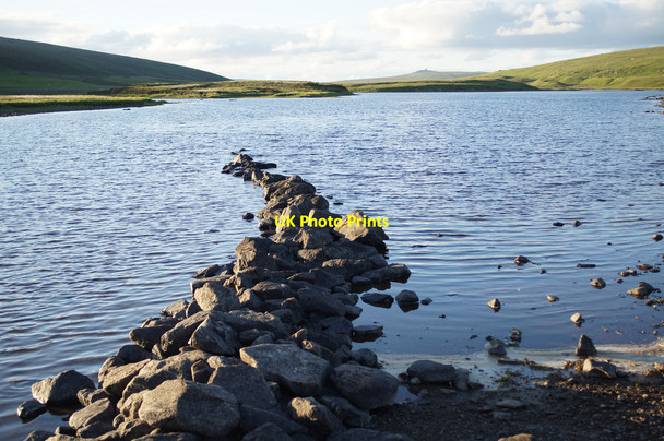 Photo 6"x4" An old dike going into the Loch of Watlee Westing\/HP5705 c2014