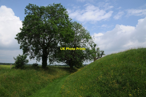 Photo 6"x4" Defensive earthworks, Ludgershall Castle Ludgershall\/SU2650 c2014