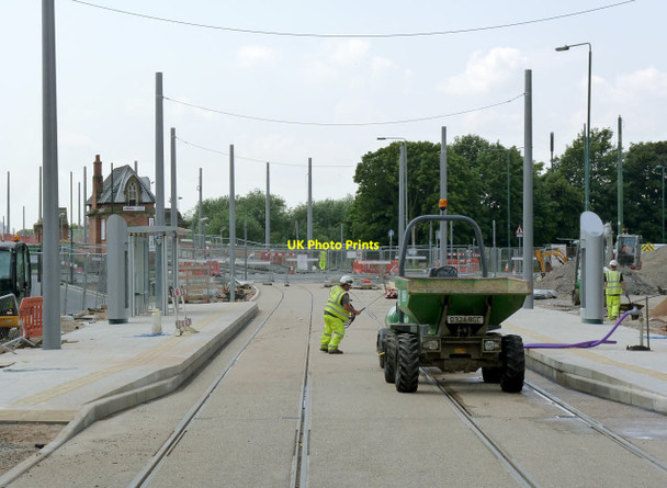 Photo 6"x4" Queens Walk tram stop West Bridgford c2014