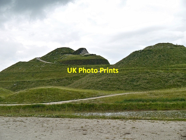 Photo 6"x4" Northumberlandia, Head and Right Breast Shotton\/NZ2278 c2014