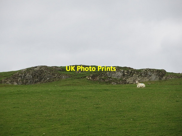 Photo 6"x4" Crag beside Dunfield Lane Lower Harpton c2013
