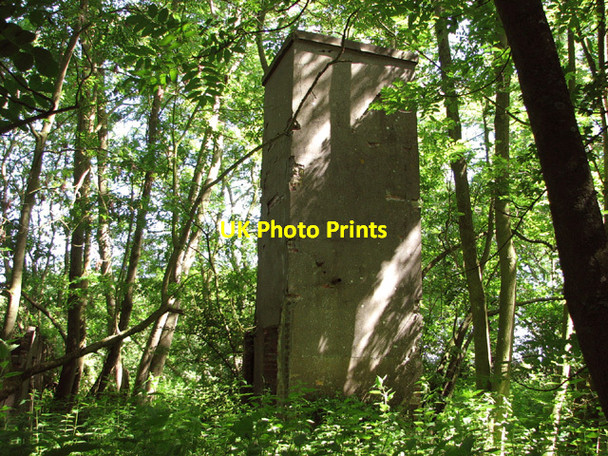 Photo 6"x4" Water tower in the woods Thwaite St Mary c2014