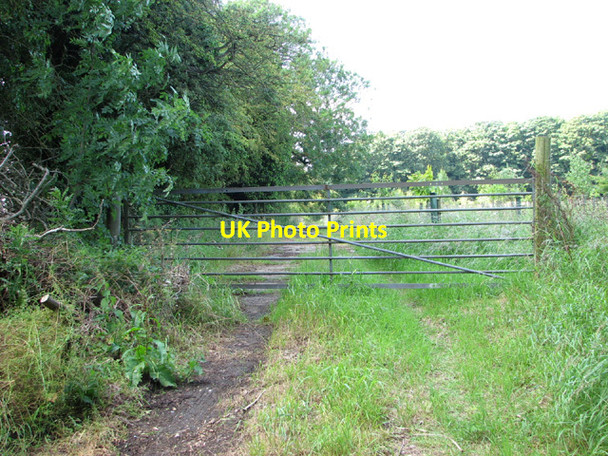 Photo 6"x4" Gated track off Binham Road Langham\/TG0041 c2014
