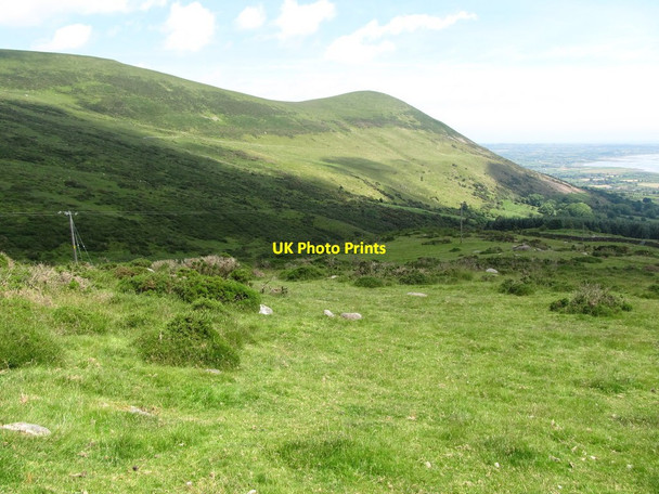 Photo 6"x4" View east across the Ballycurry Gorge towards Knockshee Rostrevor c2014