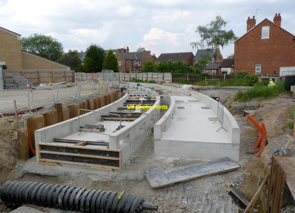 Photo 6"x4" Track construction past the Djanogly centre Beeston\/SK5236 c2014