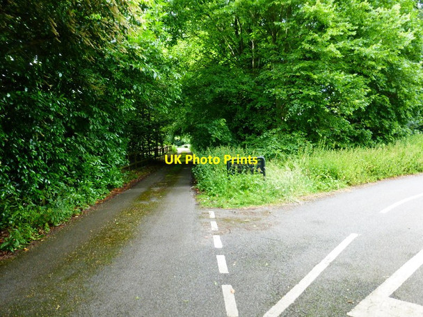 Photo 6"x4" Junction of roads south of Downs Place Onslow Village c2014