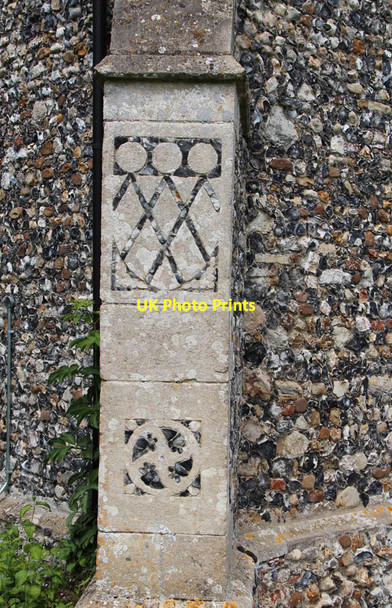 Photo 6"x4" St Mary, Gedding - Stonework Felsham c2014
