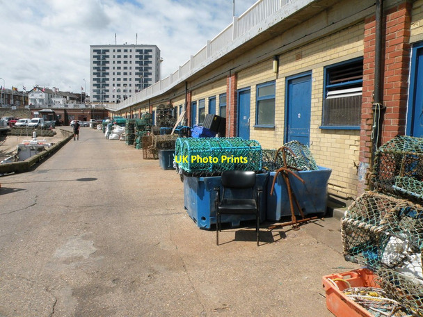 Photo 6"x4" Lobster pots, Bridlington harbour Bridlington c2014