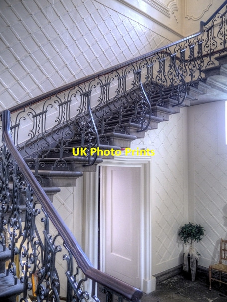 Photo 6"x4" Towneley Hall, Cantilever Staircase Burnley c2014