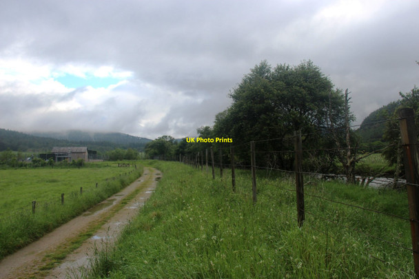 Photo 6"x4" Road to Braemar sewage farm Auchendryne c2014