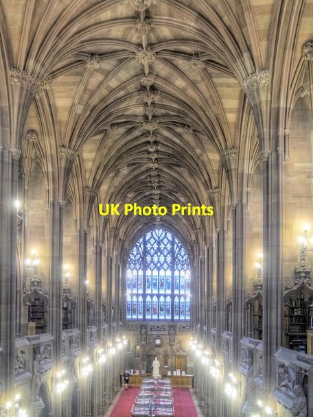 Photo 6"x4" Vaulted Ceiling, Reading Room at John Rylands Library, Manchester Manchester c2014