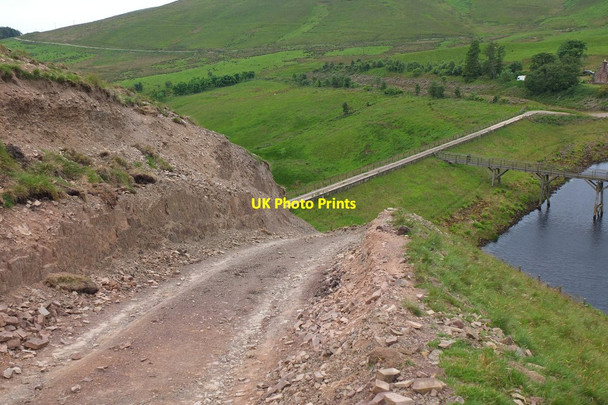 Photo 6"x4" New track above North Esk Reservoir Carlops c2014