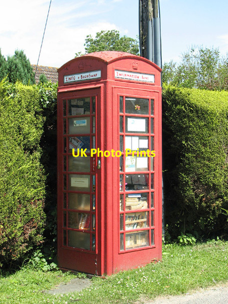 Photo 6"x4" K6 telephone box in Hill Road Pristow Green c2014