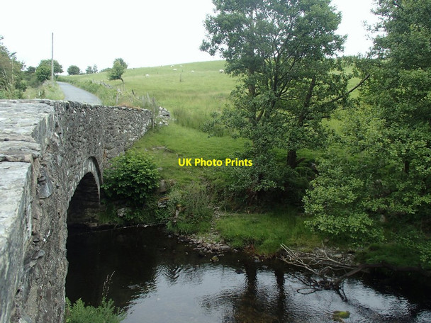 Photo 6"x4" Bridge and river Ysbyty Ifan c2014