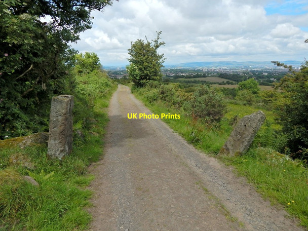 Photo 6"x4" Track on Brownside Braes Barrhead c2014