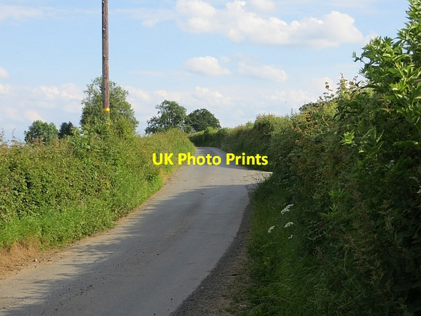 Photo 6"x4" Road junction, Tedstill Deuxhill c2014