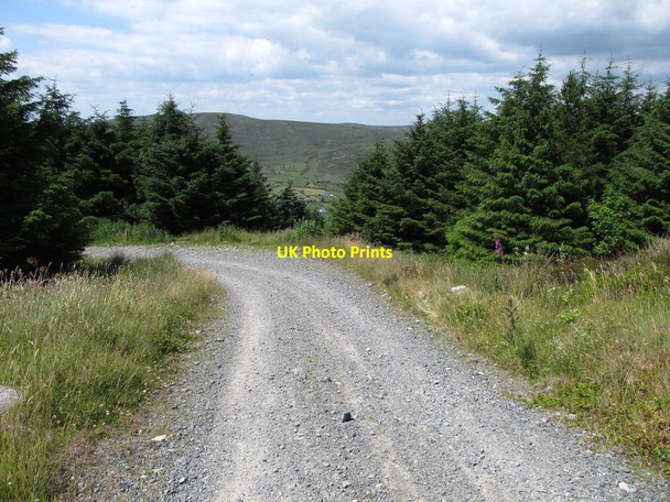 Photo 6"x4" Approaching the start of the descent from the col towards the Kilbroney valley Rostrevor c2014