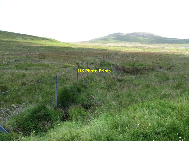 Photo 6"x4" Boundary fence of the Spelga Reservoir Attical c2013