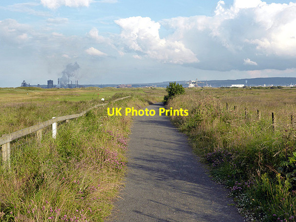 Photo 6"x4" National Cycle Route 14 on Seaton Snook Seaton Carew c2014