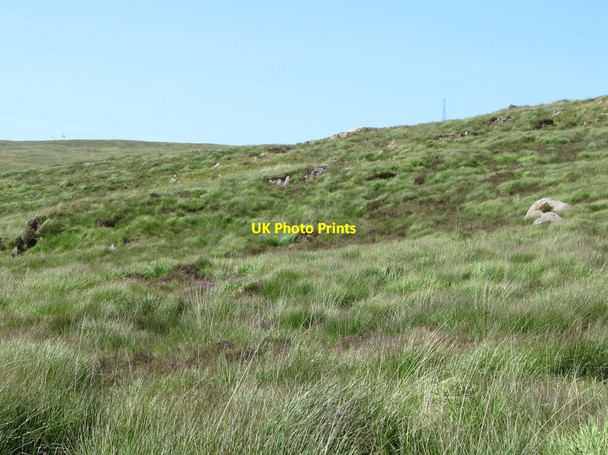 Photo 6"x4" The Killowen Mountain telecommunications mast on Slieve Martin viewed from above the Cassy Water Rostrevor c2014