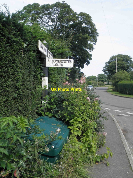 Photo 6"x4" Direction post North Somercotes Poplar Grove\/TF4297 c2014