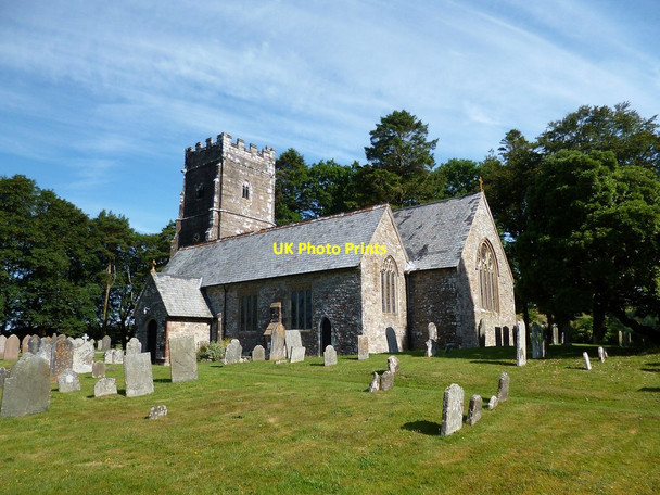 Photo 6"x4" Exford Church Exford c2014