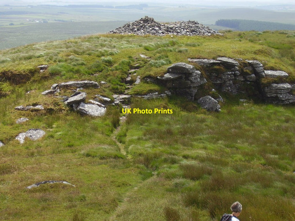 Photo 6"x4" Secondary cairn on Brown Willy Tolborough c2014