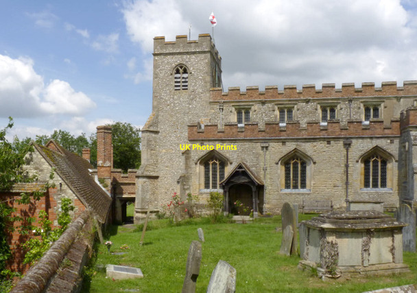 Photo 6"x4" Ewelme Church, south side Ewelme c2014