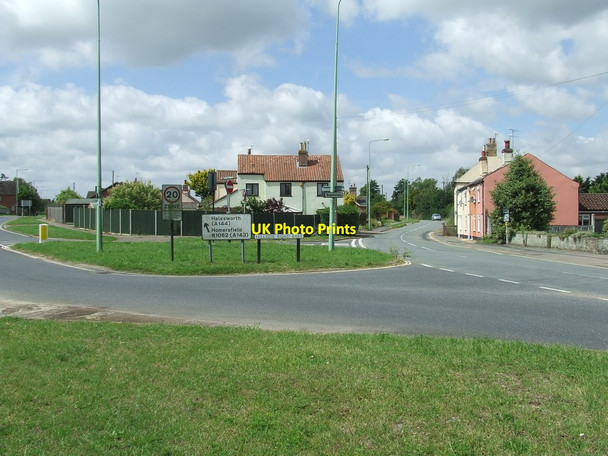 Photo 6"x4" Road Junction Annis Hill\/TM3589 c2014