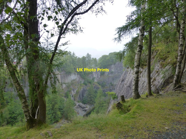 Photo 6"x4" Disused quarry at Hodge Close Little Langdale c2014