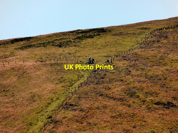 Photo 6"x4" Walkers on Tarren Hendre Pennal c2014
