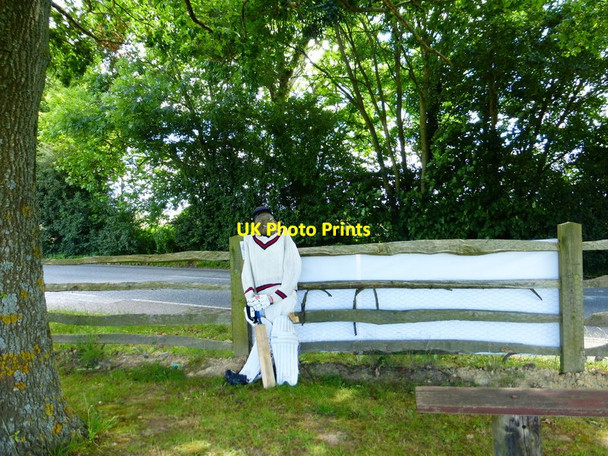 Photo 6"x4" Batty batsman at Cuckfield Ansty\/TQ2923 c2014