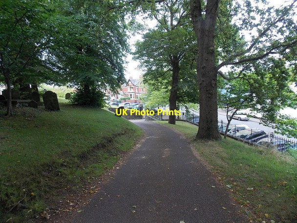 Photo 6"x4" Path from the cathedral to Clifton Road, Newport Newport\/Casnewydd c2014