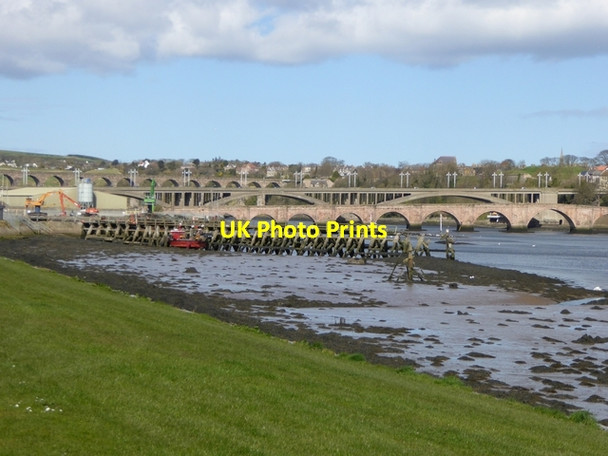 Photo 6"x4" The bridges of Berwick-upon-Tweed Berwick-upon-Tweed c2015