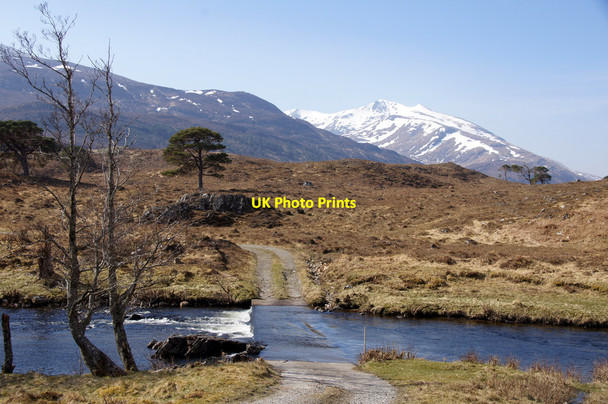 Photo 6"x4" Ford at Braulen, Glen Strathfarrar Carn an Daimh Bh\u00e0in c2015