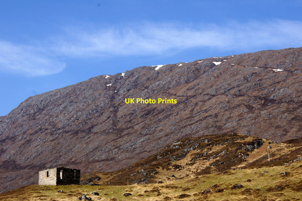 Photo 6"x4" Ruin at Braulen, Glen Strathfarrar Braulen Lodge c2015