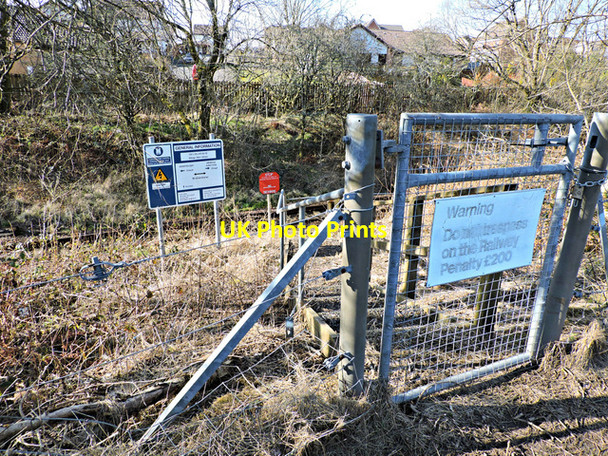 Photo 6"x4" Railway warning signs Inverkip c2015