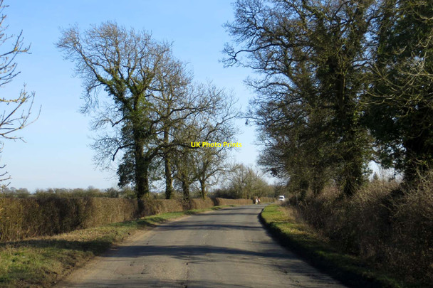 Photo 6"x4" The road to Marsh Gibbon Launton c2015