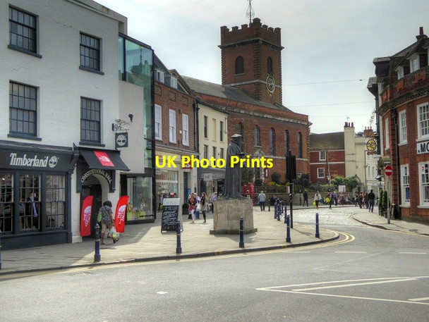 Photo 6"x4" Guildford High Street and Holy Trinity Church Guildford c2015
