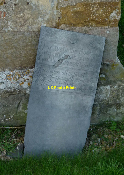 Photo 6"x4" Belvoir Angel headstone, Nether Broughton Churchyard Nether Broughton c2015