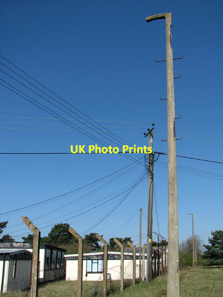 Photo 6"x4" View along the outer perimeter fence Barnham\/TL8779 c2015