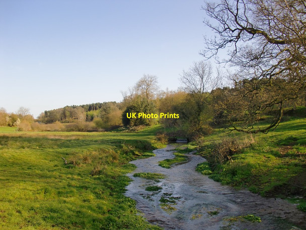 Photo 6"x4" Lawbrook, upstream from Blackheath Lane Albury\/TQ0547 c2015