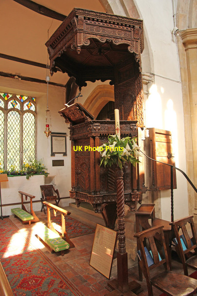 Photo 6"x4" St.Peter & St.Paul's pulpit Burgh le Marsh c2015