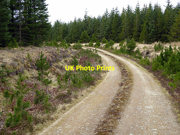 Photo 6"x4" Road from Loch Dubh to Cnoc nan Sithean Lochan Sgrabach c2015