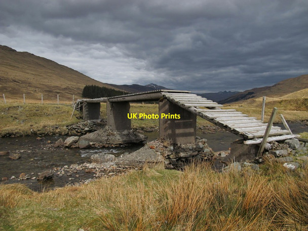 Photo 6"x4" Bridge Over the River Lochay at Badour Allt Coire Cheathaich\/NN4333 c2015