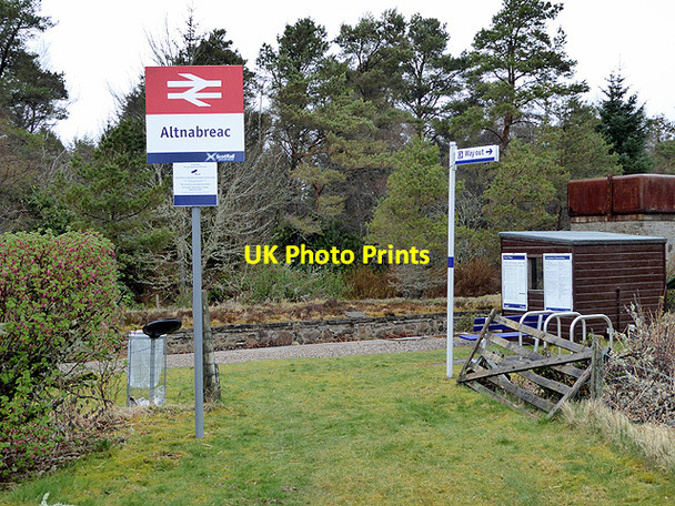 Photo 6"x4" Entrance to Altnabreac Station Altnabreac Sta c2015