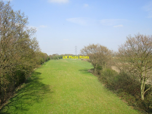 Photo 6"x4" Course of former railway near Shaftholme Almholme c2015